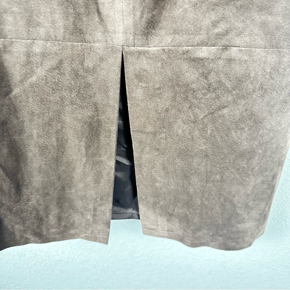 Tracy Reece Brown suede skirt size 6 - Picture 4 of 8
